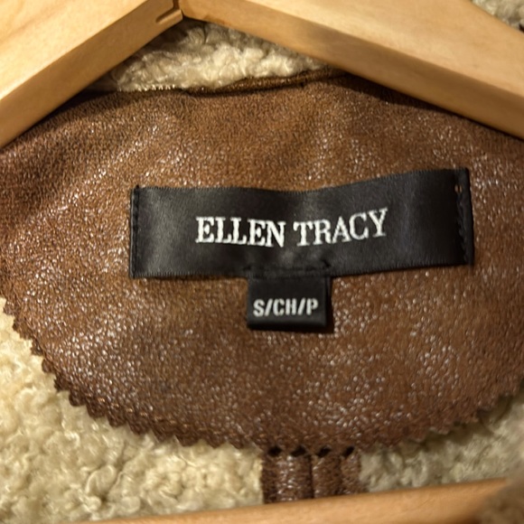 Ellen Tracy faux suede and faux fur coat - Picture 7 of 7